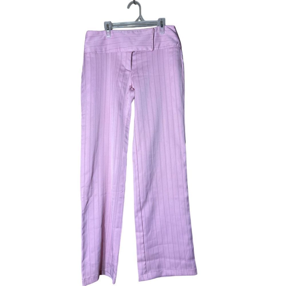 Vintage Y2K Vezucci Pink Low Rise‎ Wide Leg Career Pants Size 6